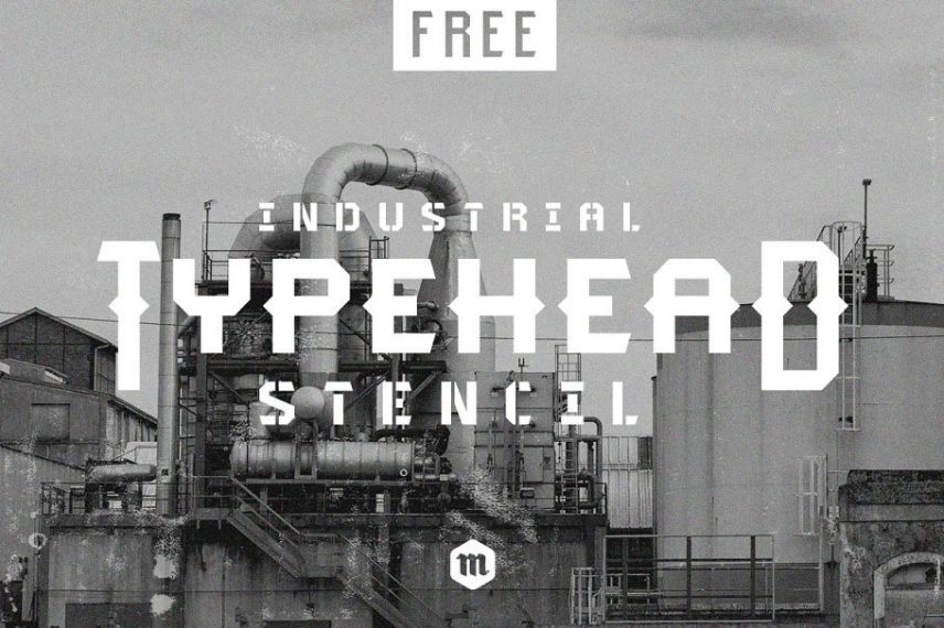 Typehead Industrial Stencil Font