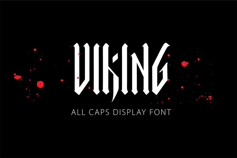 viking caps font