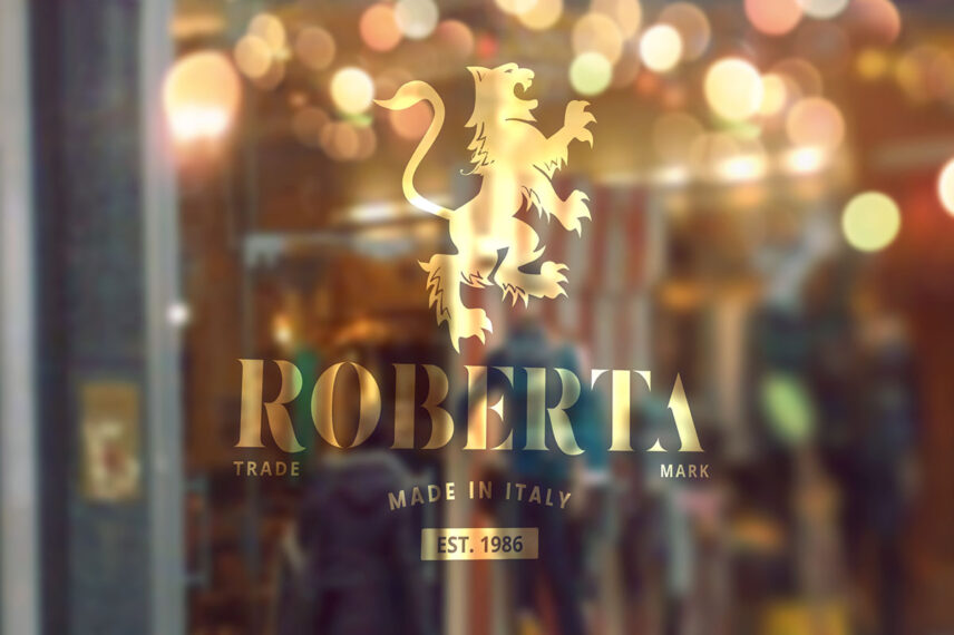 Window Signage PSD Logo Mockup Download