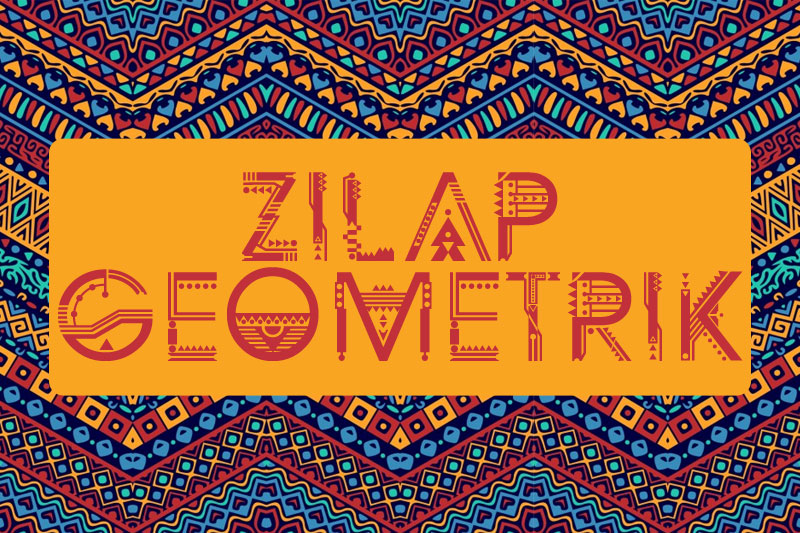 zilip geometrik tribal font