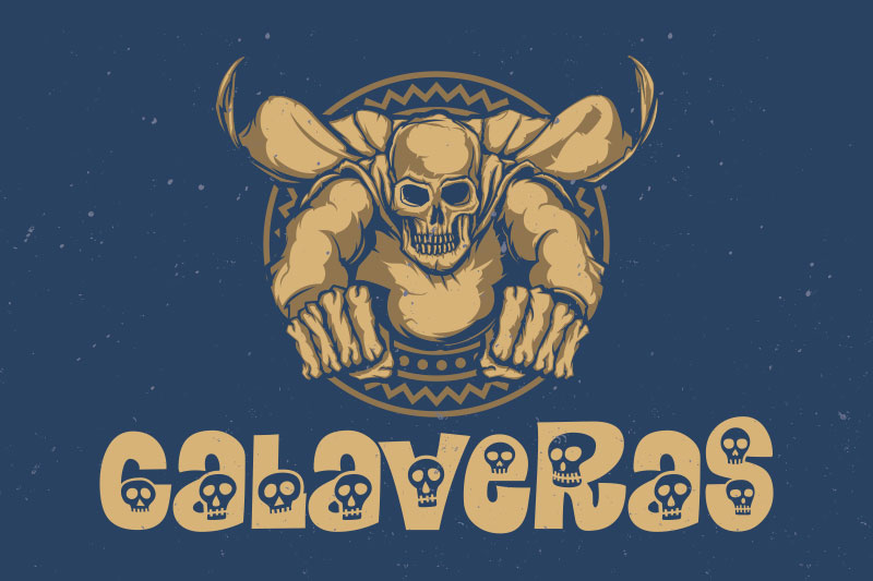Calaveras Skeleton Font