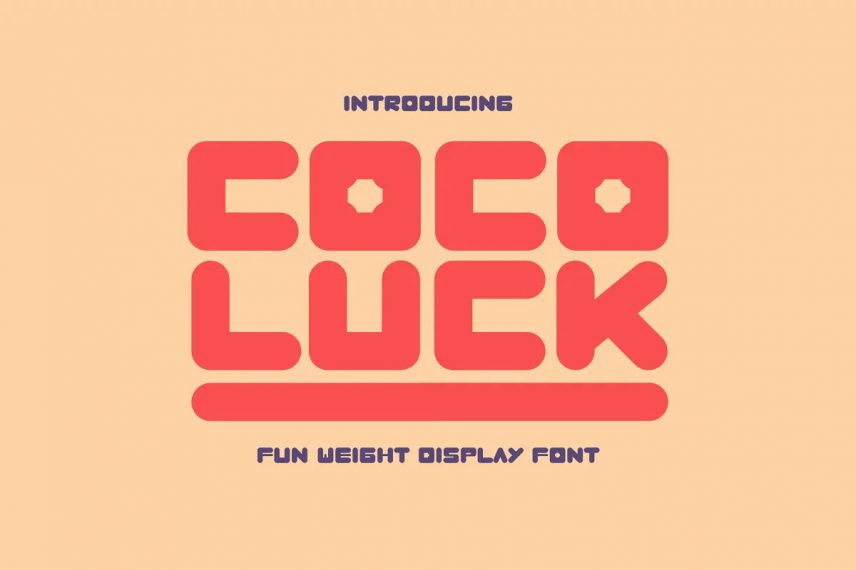 Cocoluck Fun Weight Display balloon font