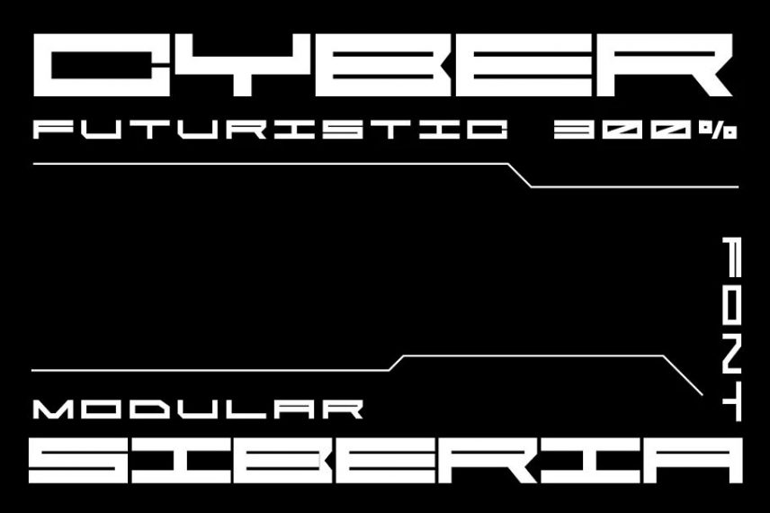 CyberSiberia Military Font