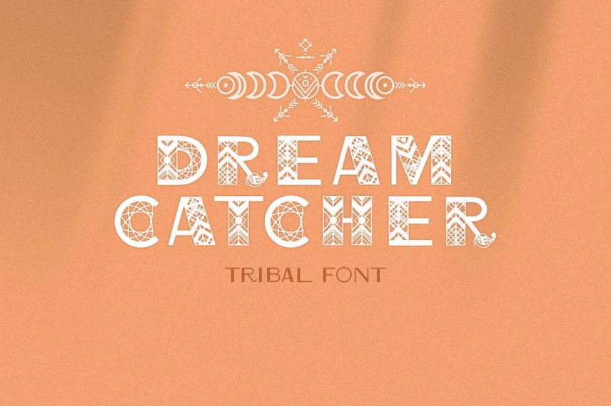 Dreamcatcher Tribal Native American Font