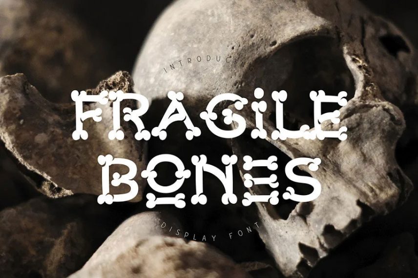 Fragile Bones Skeleton Font