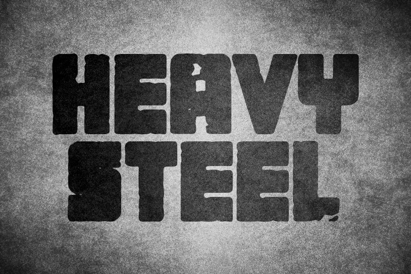 Heavy Steel Distressed Fonts