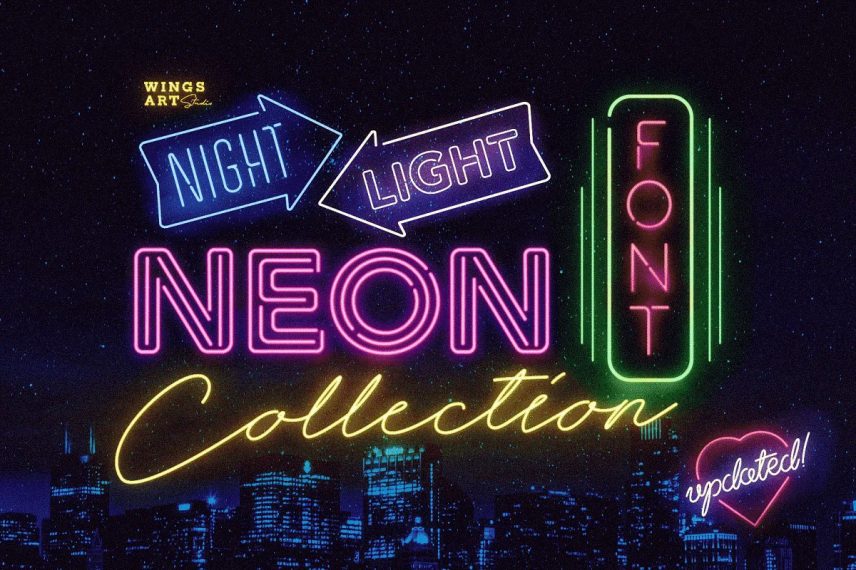 60 Best Neon Fonts Free Premium 2021 Hyperpix 7192