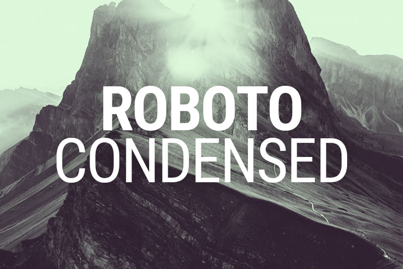 Roboto Condensed font