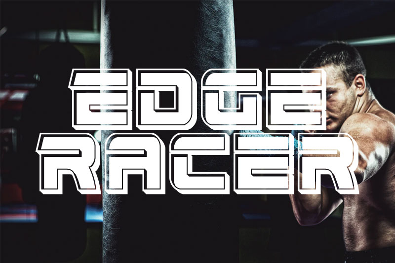 edge racer sports font