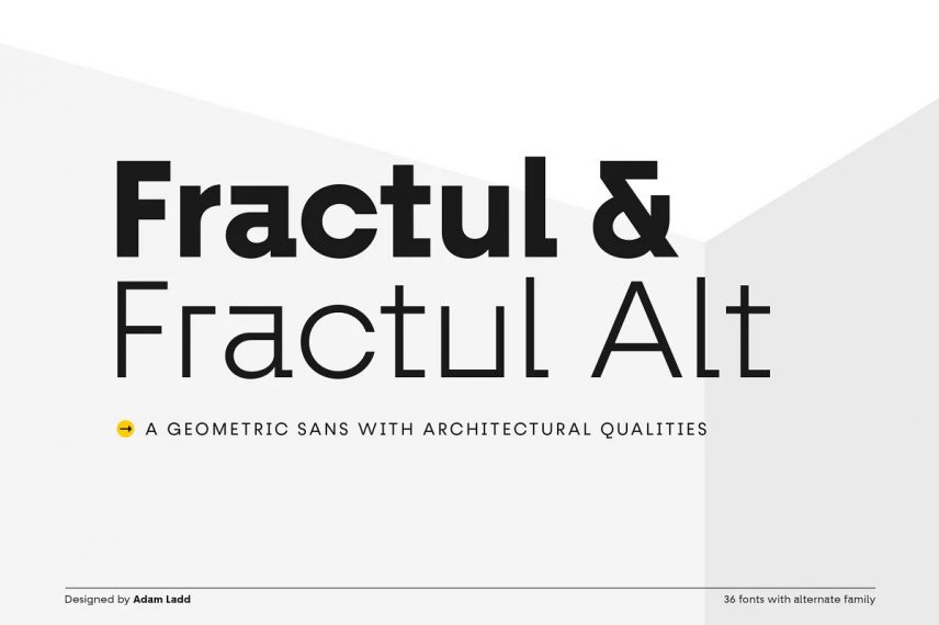 Fractul Font Family architectural font