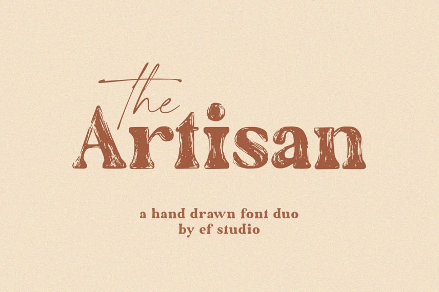 The Artisan A Hand Drawn Font Duo