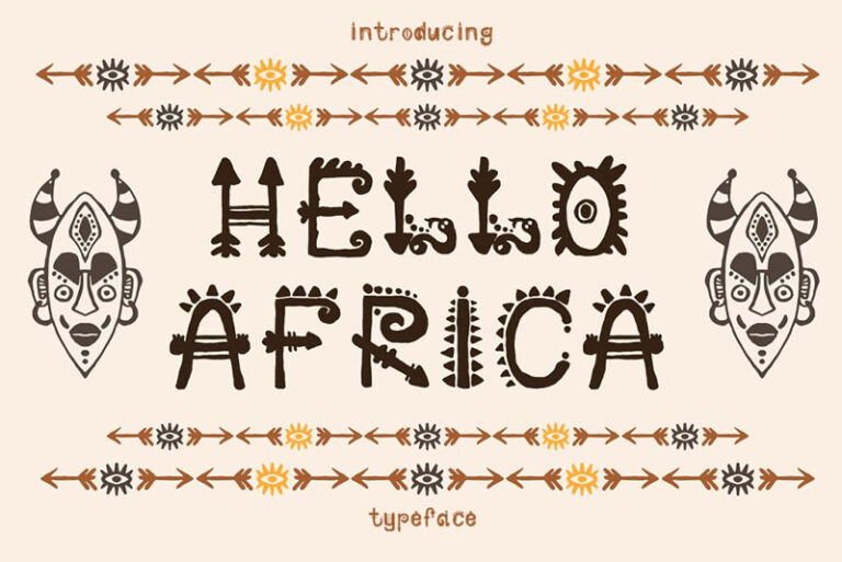 African Letters Font