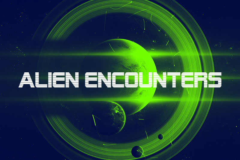 alien encounters space font
