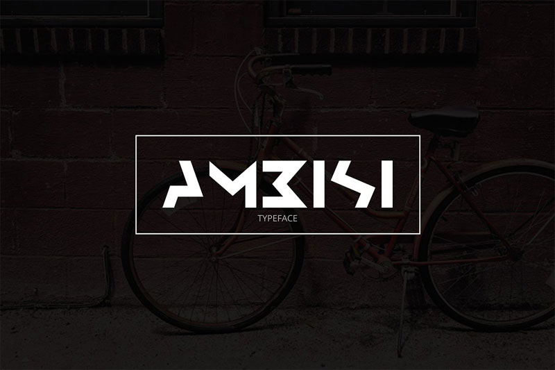 ambisi typeface space font