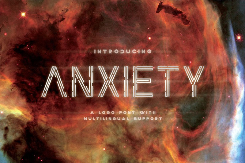 anxiety space font