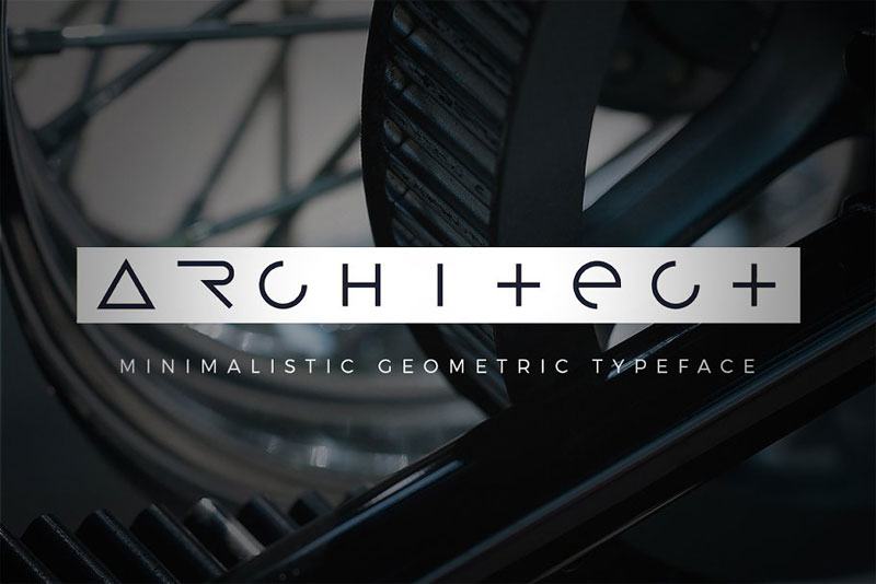 architect sans serif space font