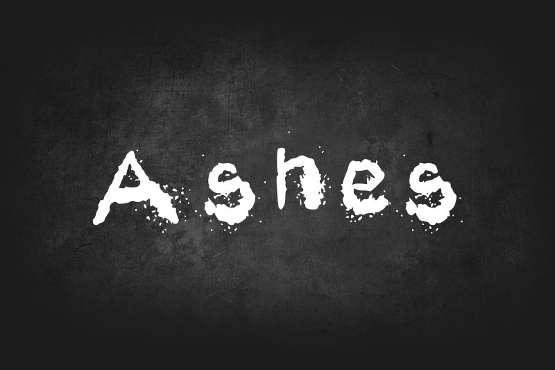 ashes chalkboard font