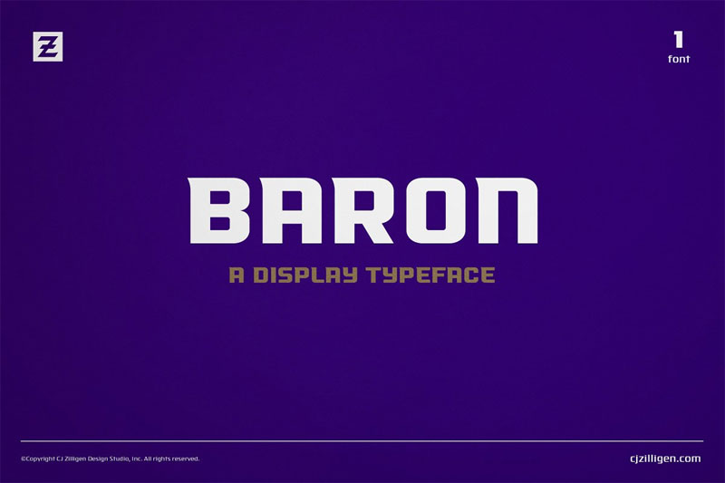 baron sports font