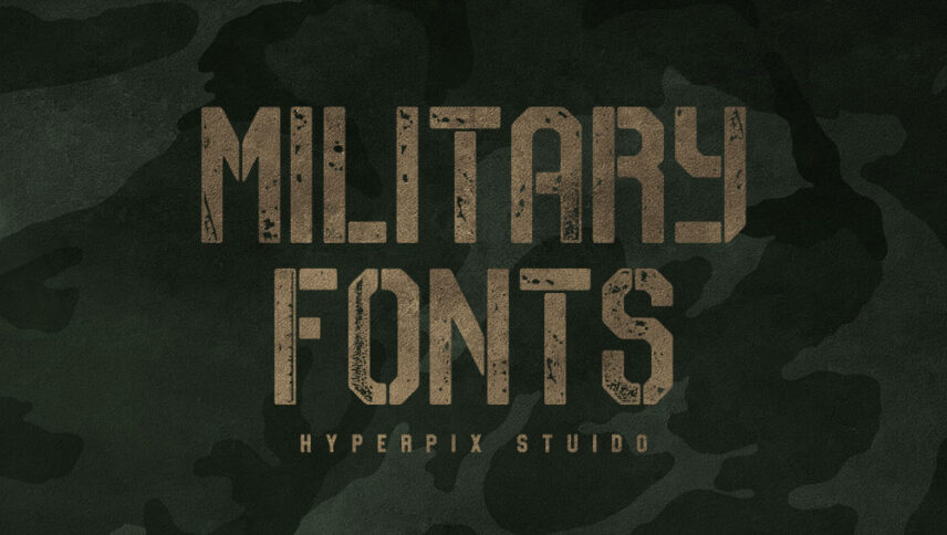 vintage military font
