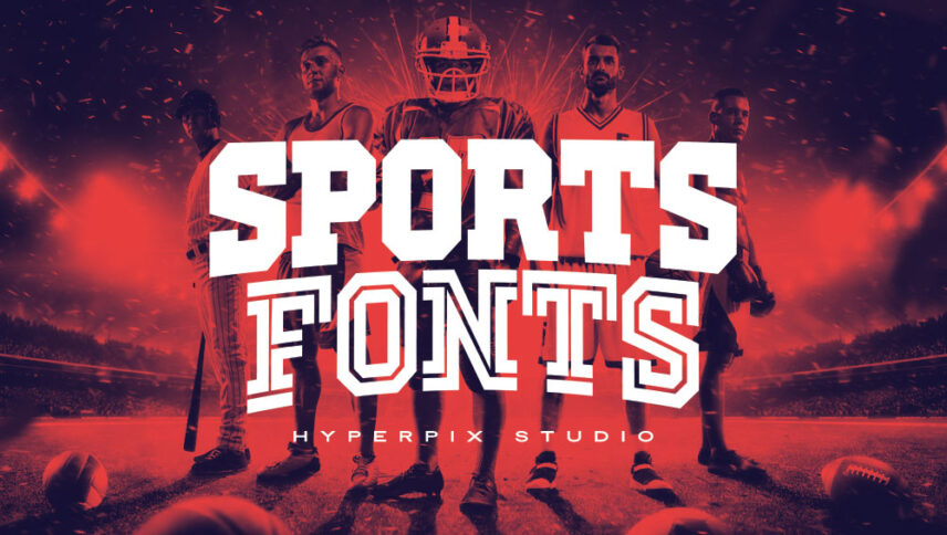 sports number font download