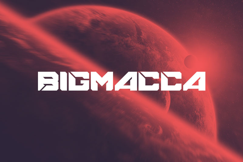 bigmacca space font
