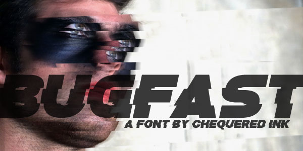 bugfast glitch font