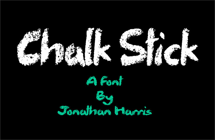 chalk stick chalkboard font