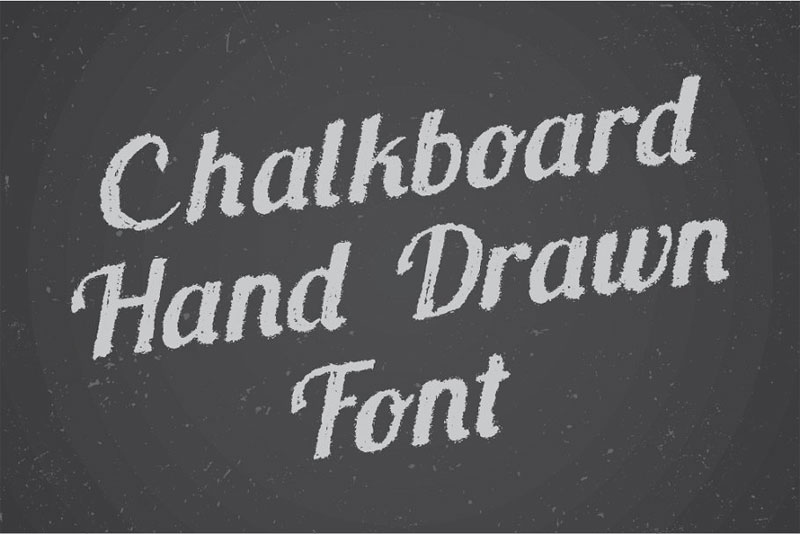 chalkboard hand drawn chalkboard font