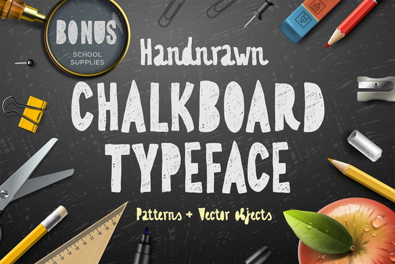 chalkboard typeface chalkboard font