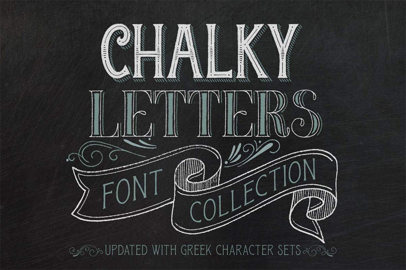 chalky letters chalkboard font