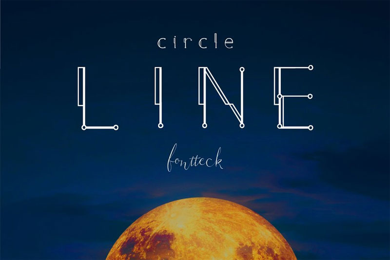 circle line space font