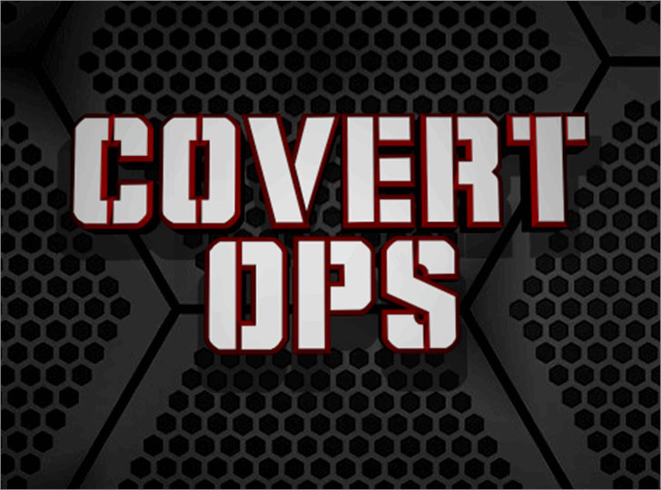 covert ops military font