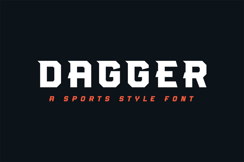 dagger baseball font