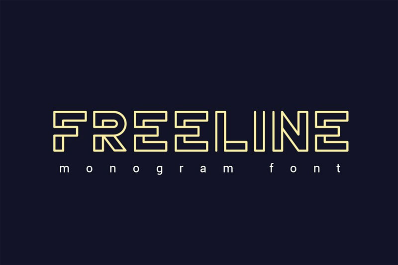 freeline space font