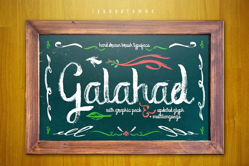 galahad typeface chalkboard font