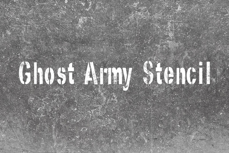 ghost army stencil military font