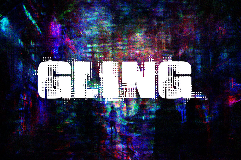 Digital Glitch Font - 177 Studio