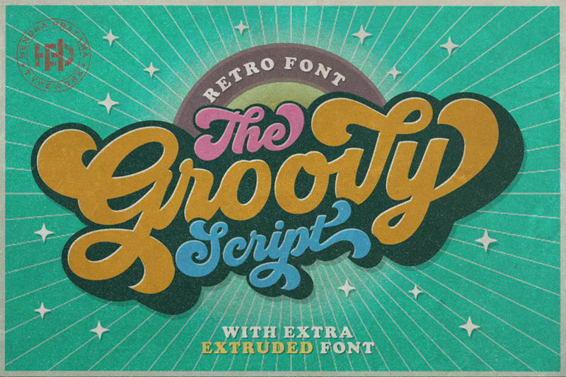 groovy 70s font