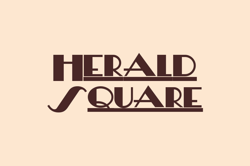 herald square art deco font
