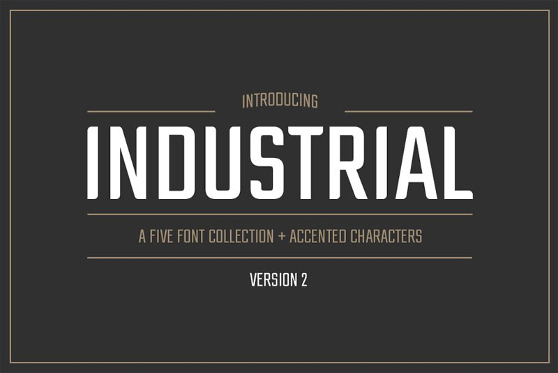 industrial industrial font