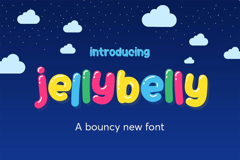 jellybelly balloon font