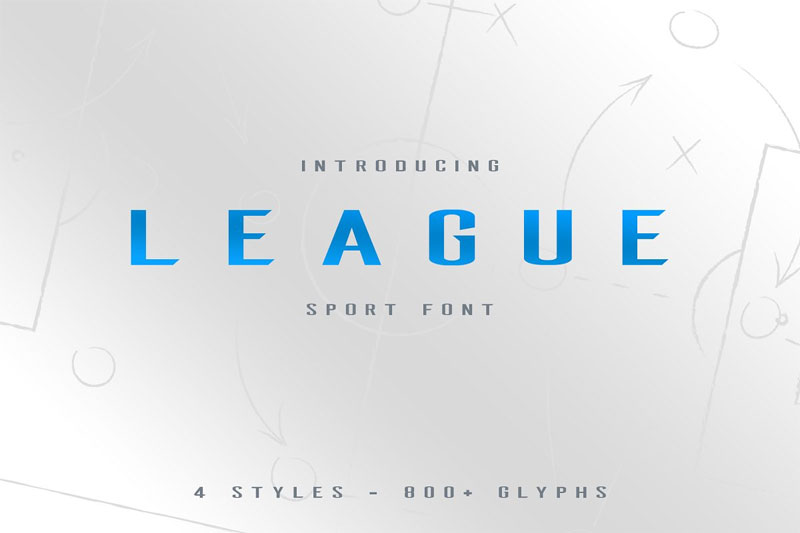 league sport typeface sports font