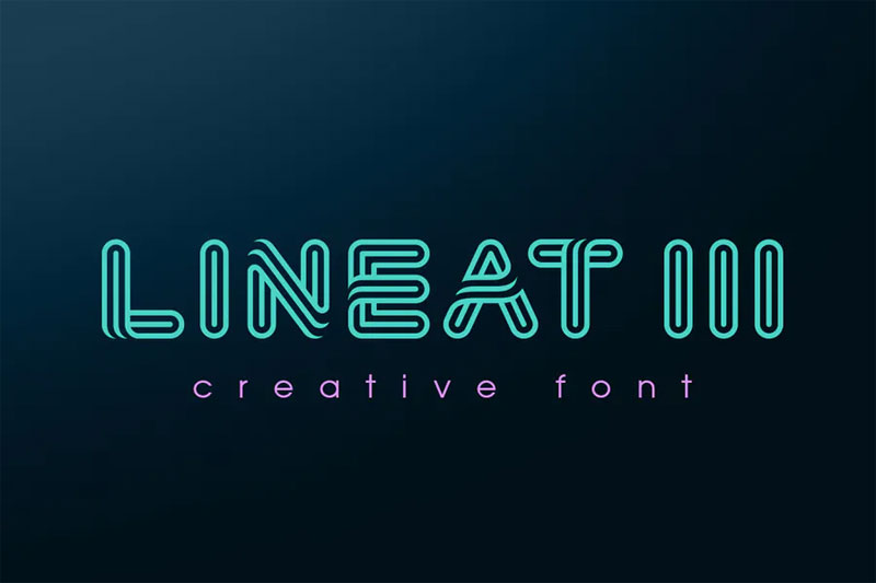 lineat iii space font