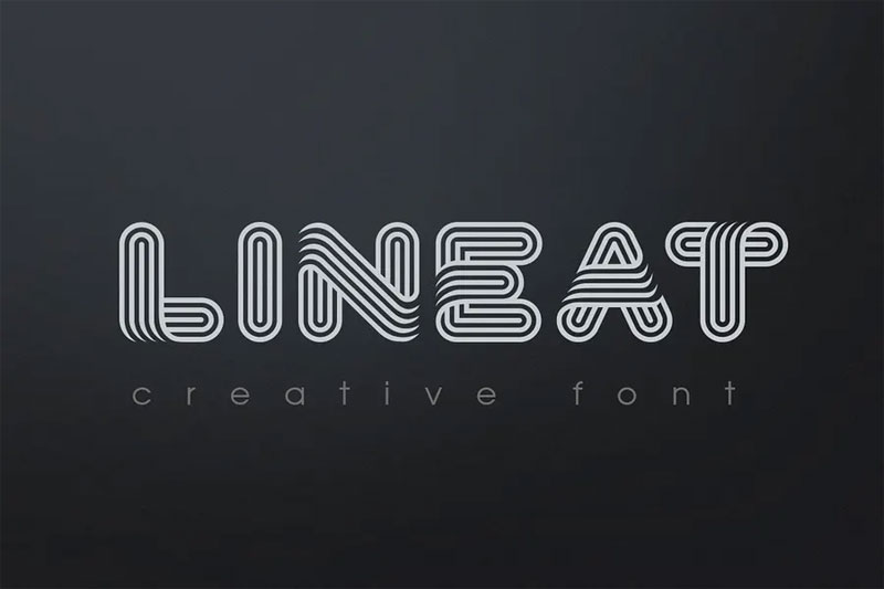 lineat space font