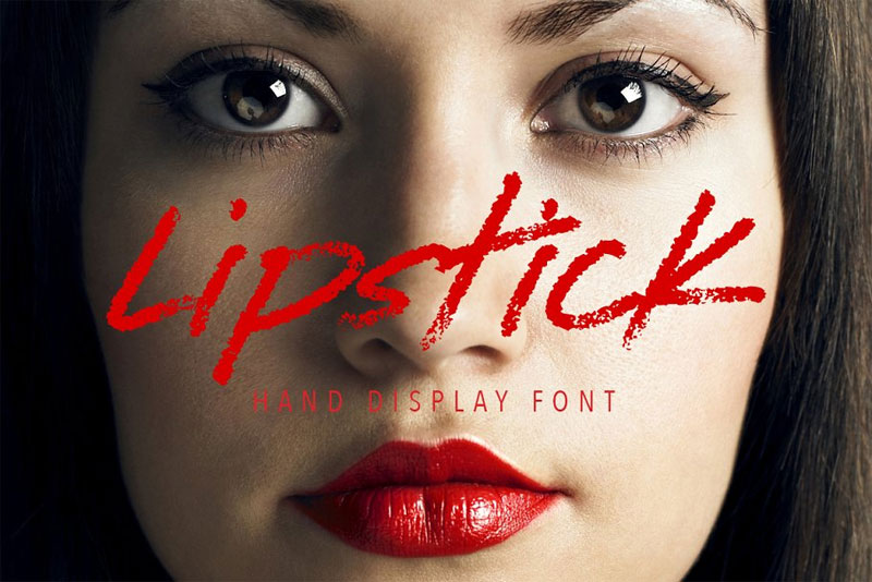 lipstick on the mirror script chalkboard font