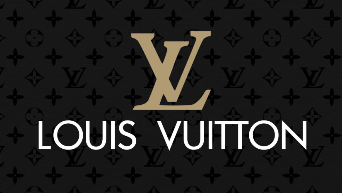 Louis Vuitton Logo - Louis Vuitton Icon with Typeface on White and