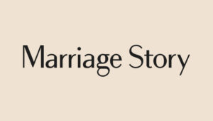 marriage story logo font free download