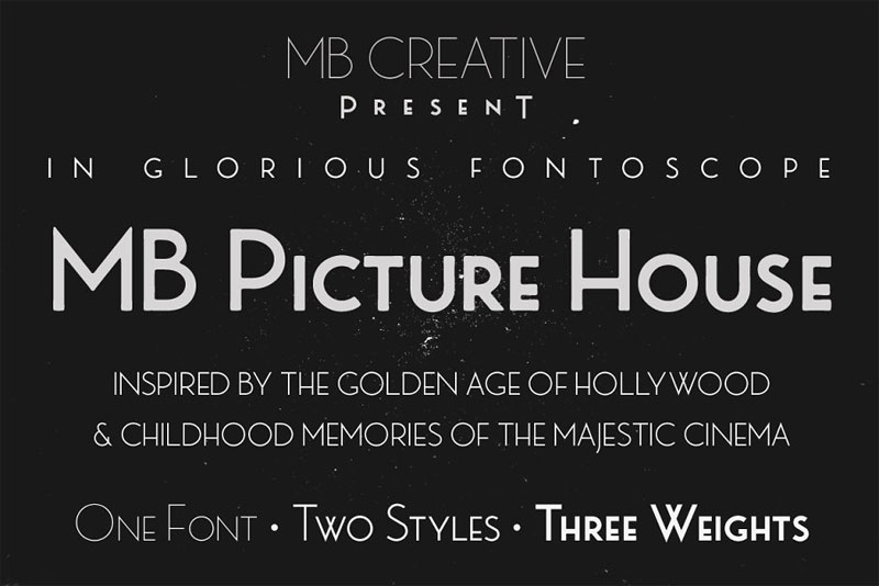 mb picture house art deco font