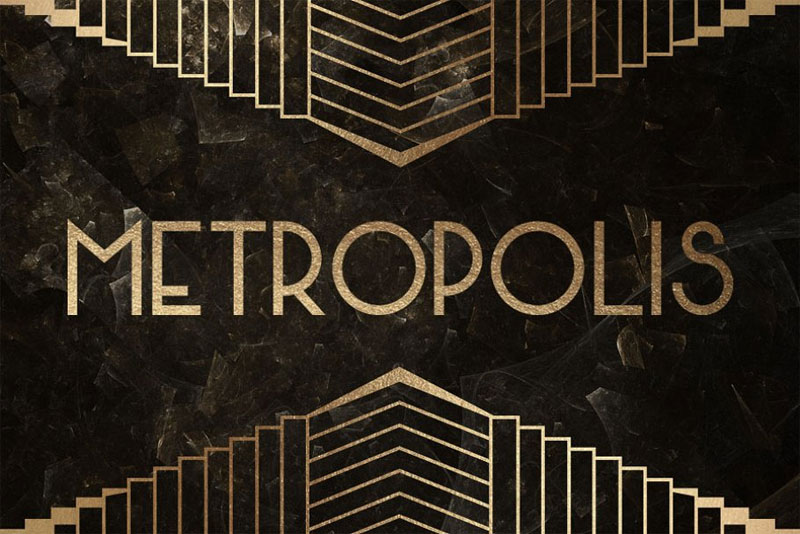 metropolis typeface art deco font