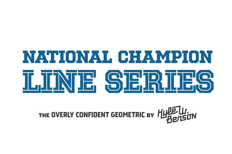 national champion line series sports font